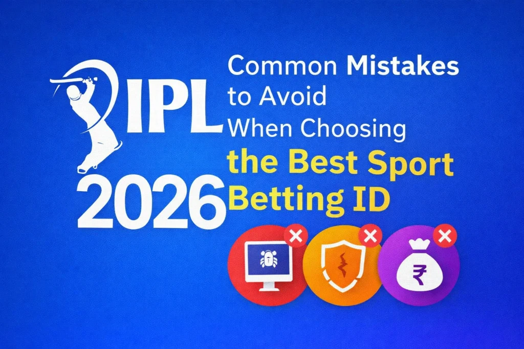 Common mistakes to avoid when choosing the Best Sport Betting ID with IPL 2026 logo