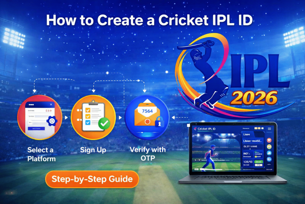 How to create Cricket IPL ID step by step in 2026 with IPL logo, registration process and login guide