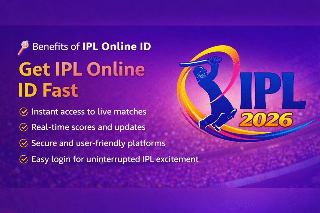 Benefits of IPL Online ID 2026 – Get IPL Online ID fast with IPL logo